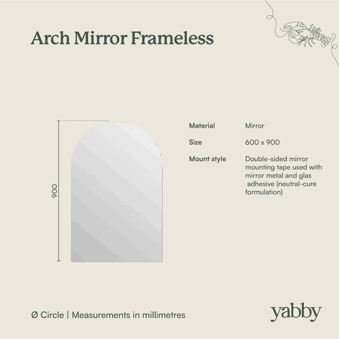 Arch Mirror Frameless