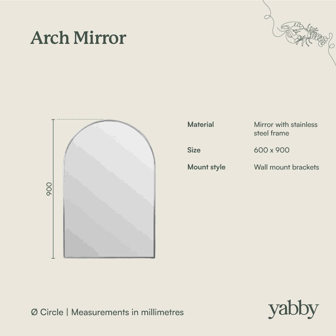 Arch Mirror Matte White