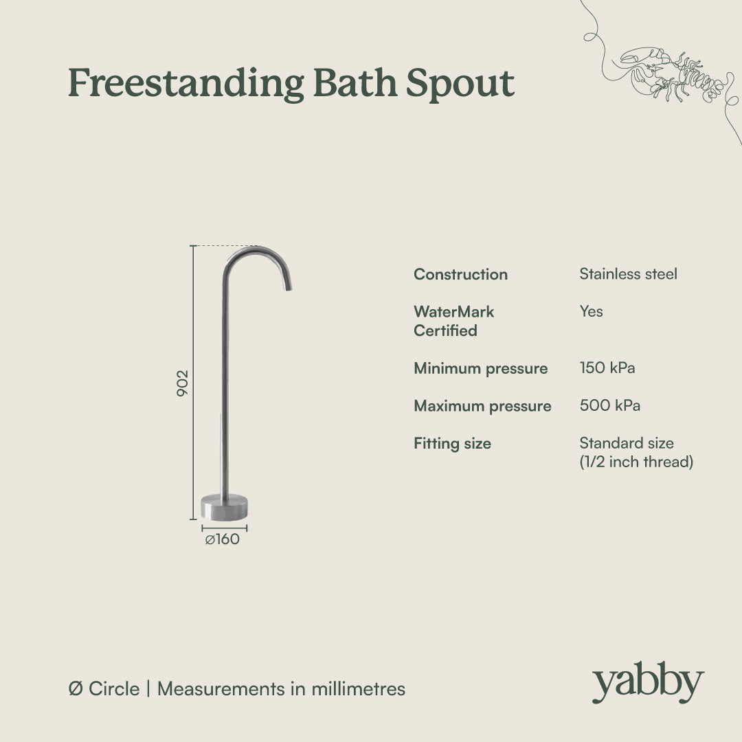 Freestanding Bath Spout Warm Brushed Nickel