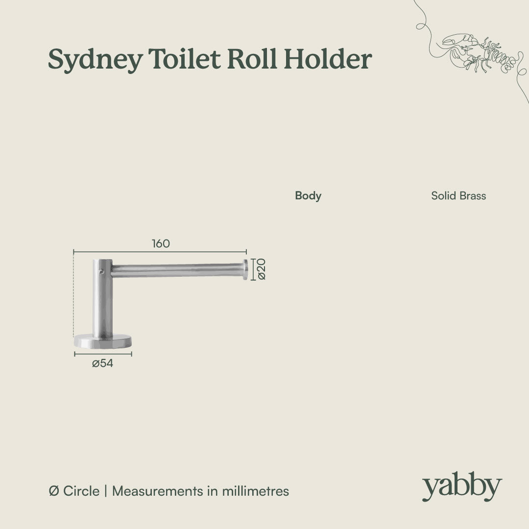 Sydney Toilet Roll Holder Warm Brushed Nickel