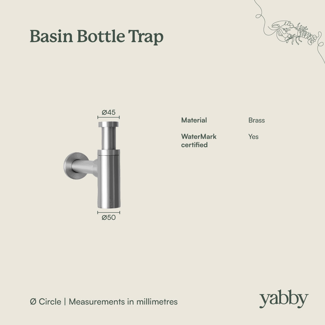 Basin Bottle Trap Antique Brass