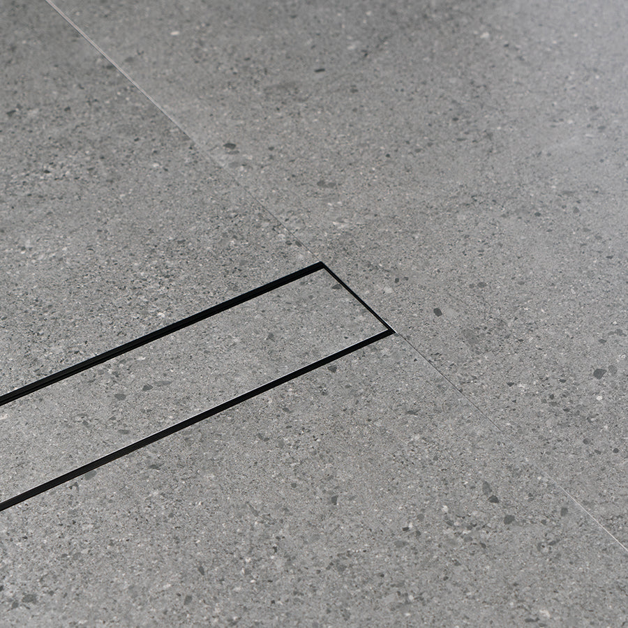 Alumunium Floor Drain 1M Matte Black