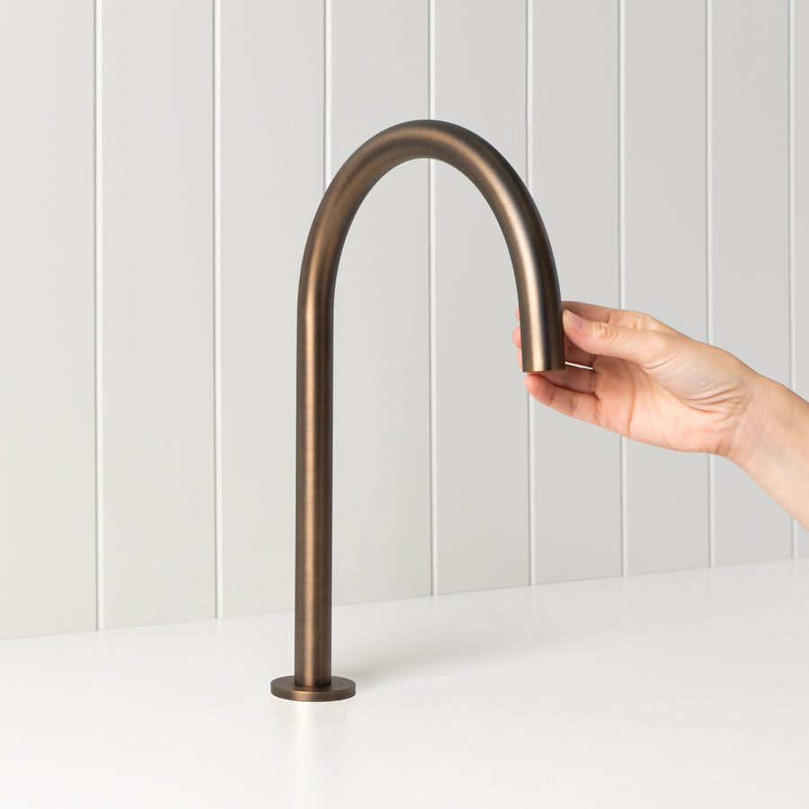 Basin Spout Antique Brass