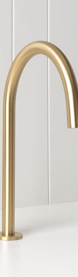 Basin Spout Brushed Brass