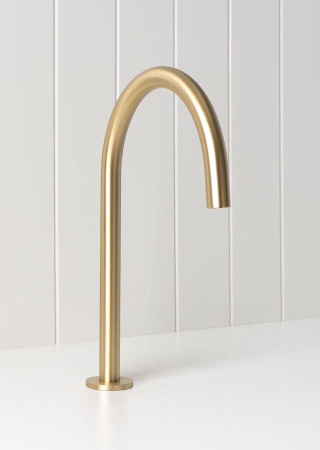 Basin Spout Brushed Brass
