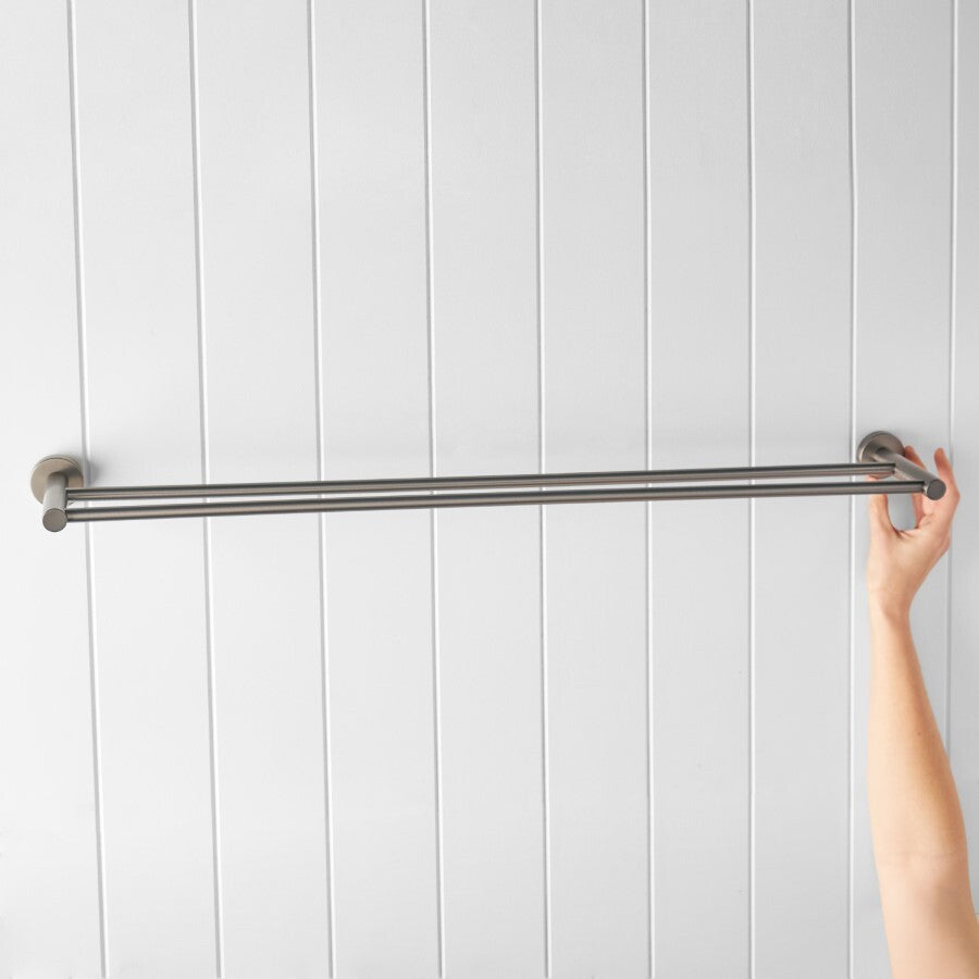 Sydney Double Towel Rail Gunmetal