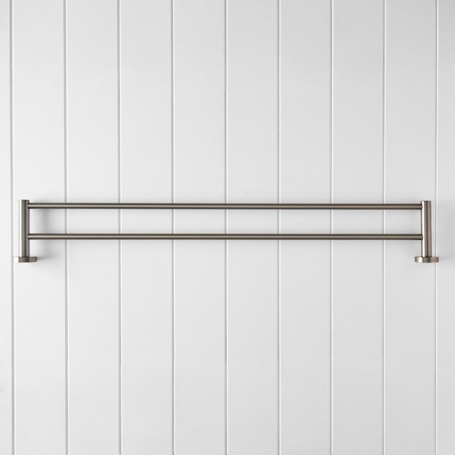 Sydney Double Towel Rail Gunmetal