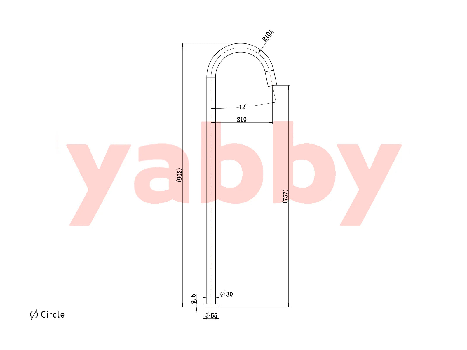 Freestanding Bath Spout Gunmetal