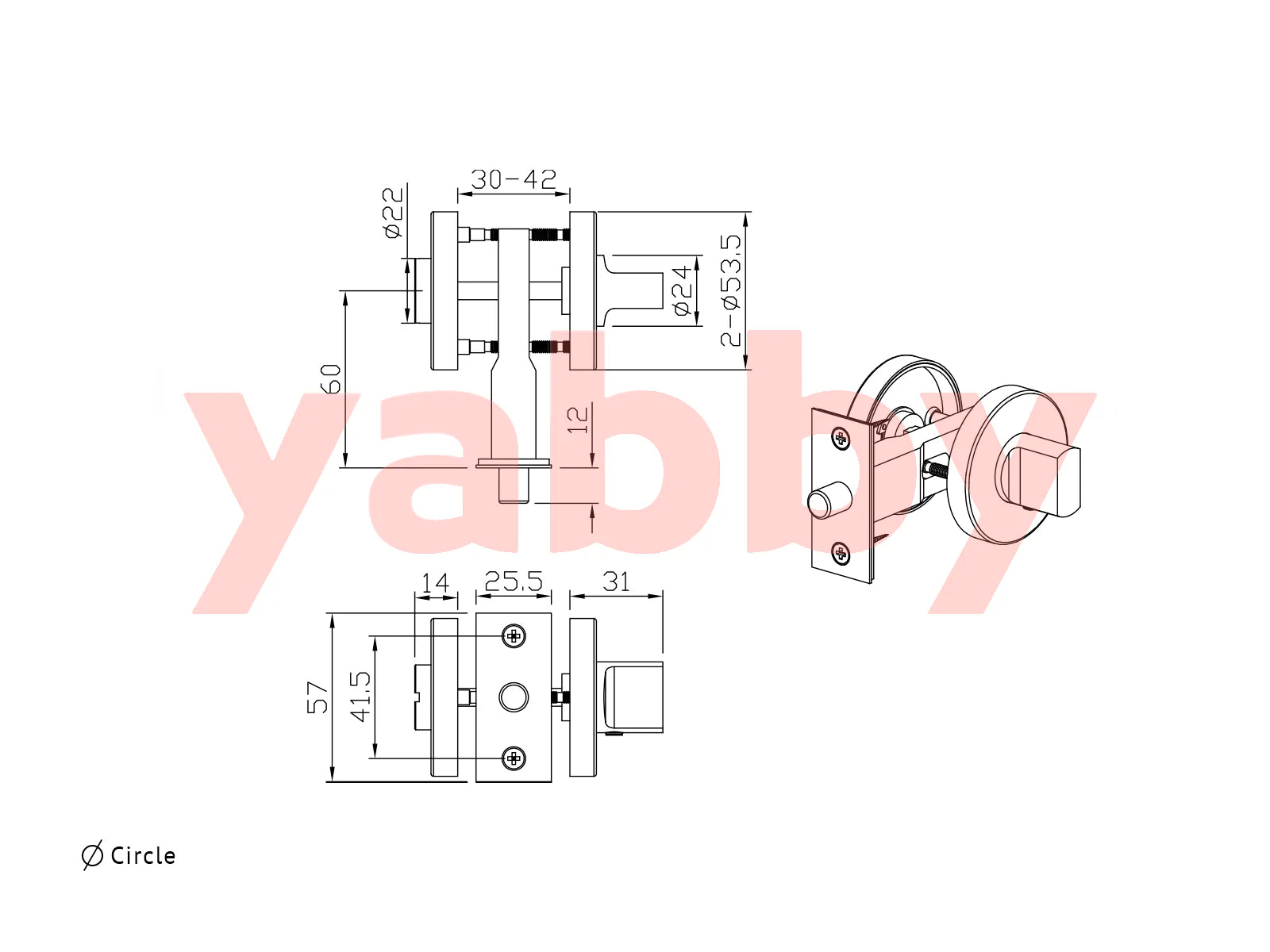 Door Lock Gunmetal