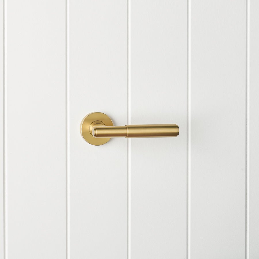 Melbourne Door Handle Brushed Brass