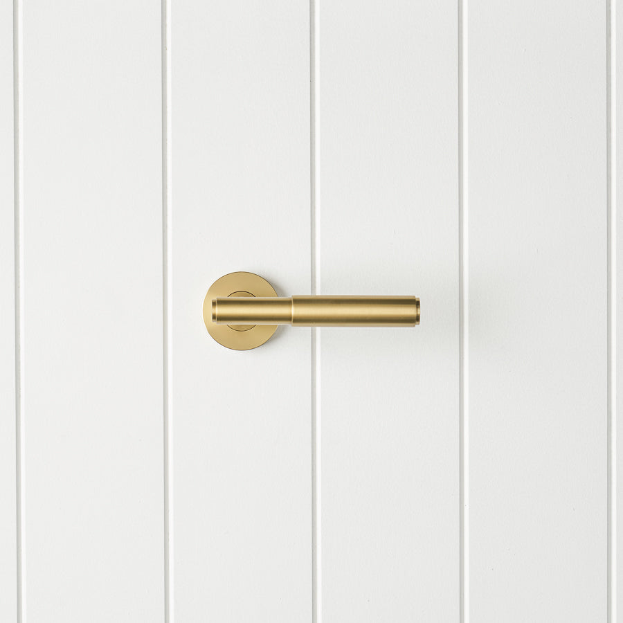 Melbourne Door Handle Brushed Brass