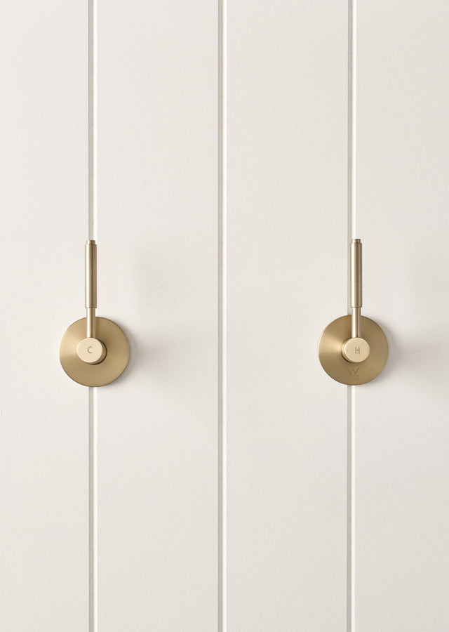 Melbourne Double Handle Taps Warm Brushed Nickel