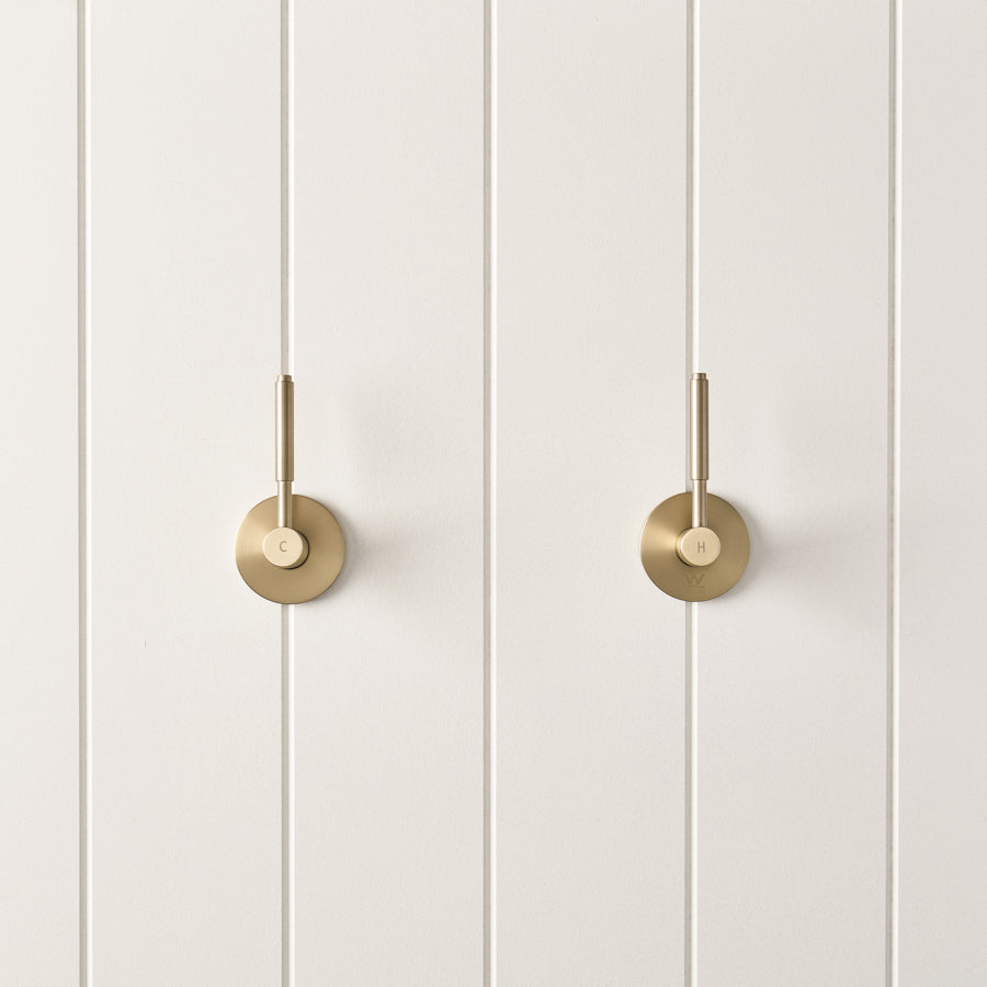 Melbourne Double Handle Taps Warm Brushed Nickel