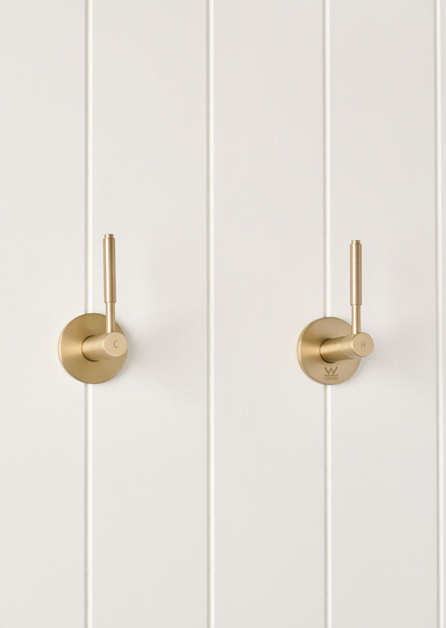 Melbourne Double Handle Taps Warm Brushed Nickel