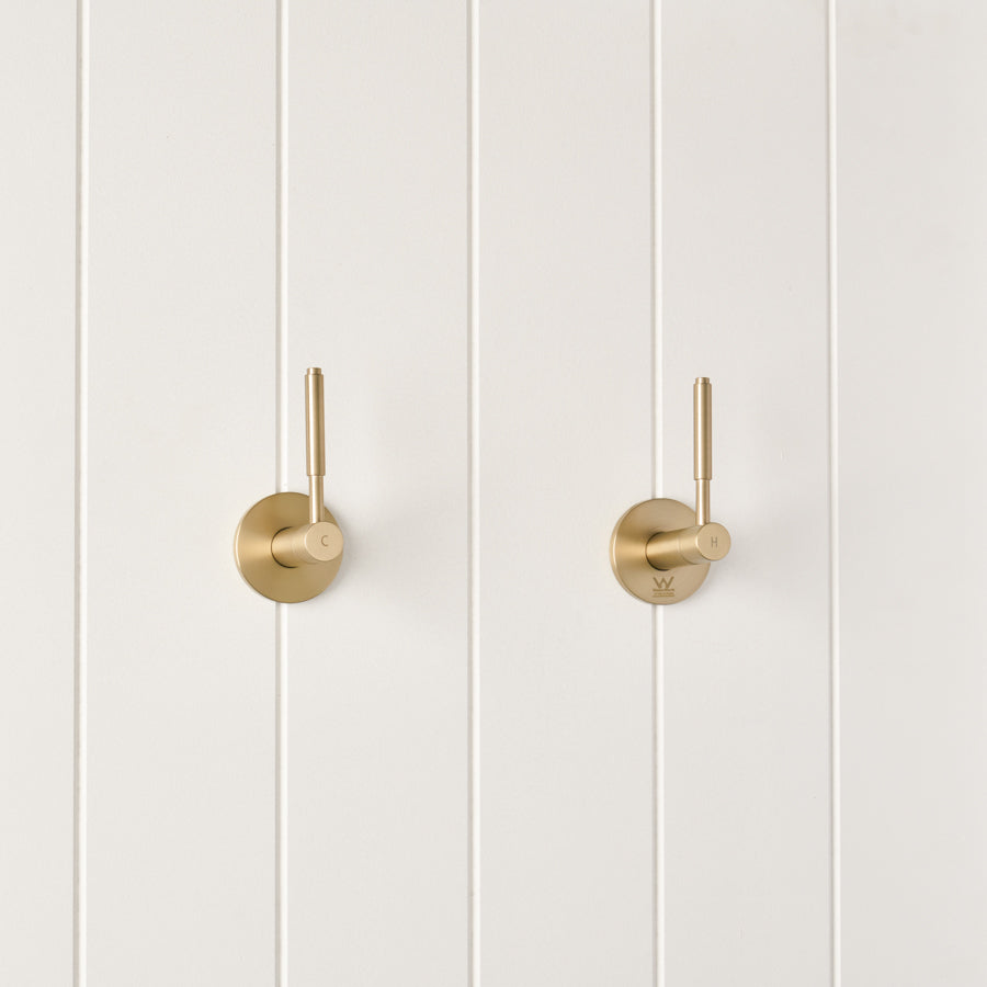 Melbourne Double Handle Taps Warm Brushed Nickel