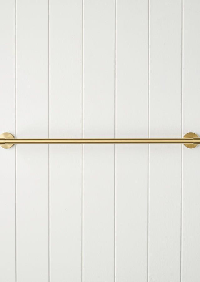 Melbourne Double Towel Rail Brushed Brass