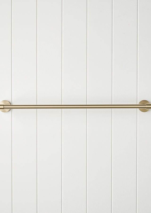 Melbourne Double Towel Rail Warm Brushed Nickel