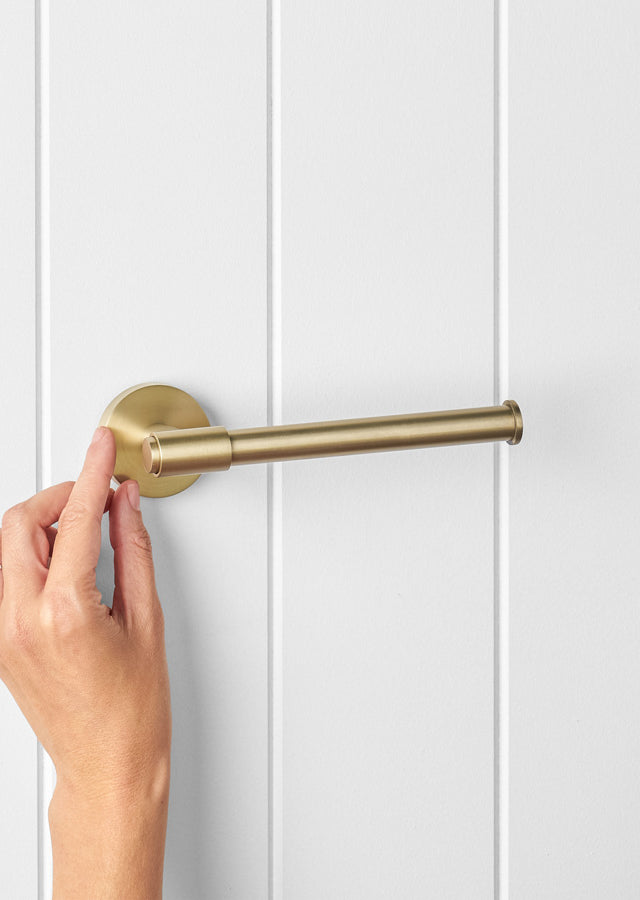 Melbourne Toilet Roll Holder Warm Brushed Nickel
