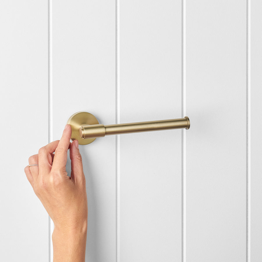 Melbourne Toilet Roll Holder Warm Brushed Nickel