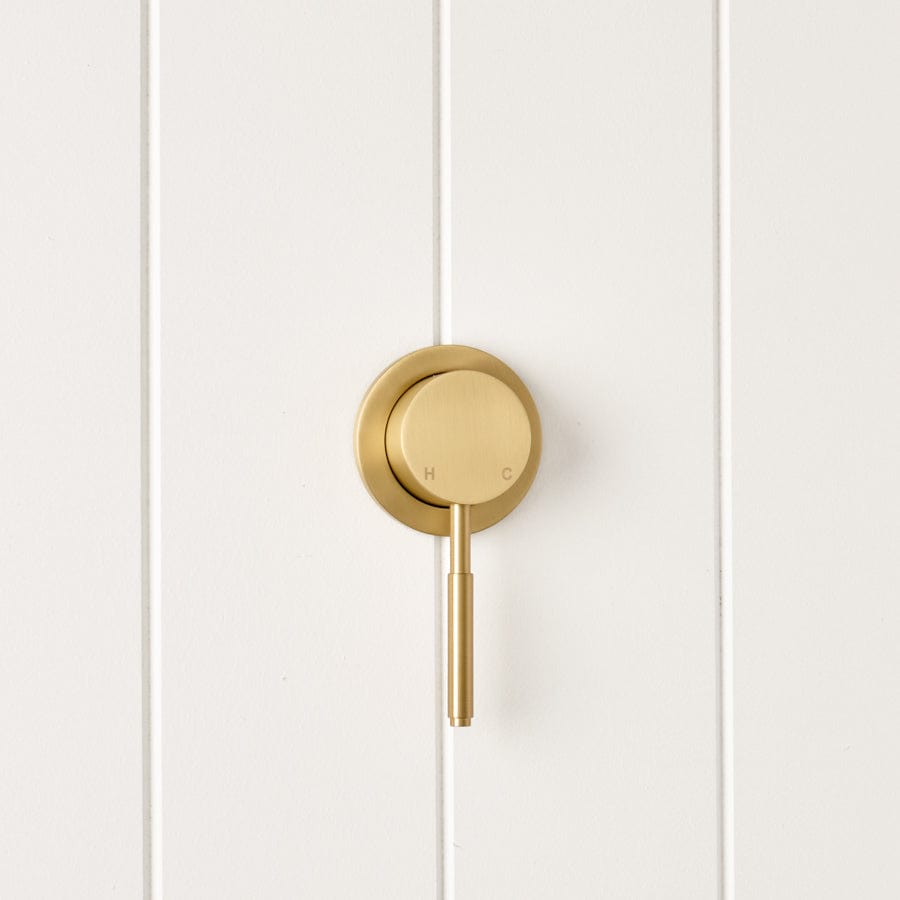 Melbourne Wall Mixer Brushed Brass