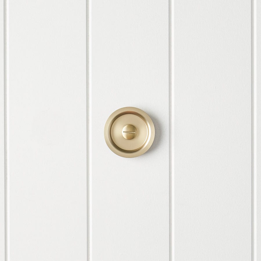 Sliding Door Lock Warm Brushed Nickel