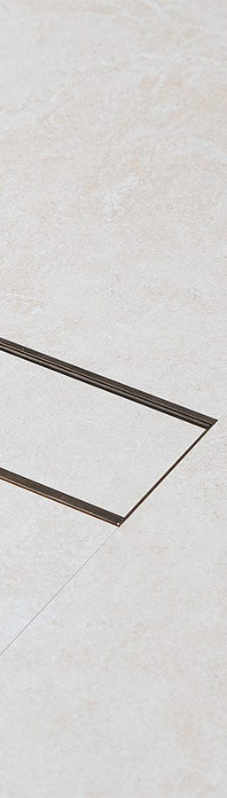 Aluminium Floor Drain 1M Antique Brass