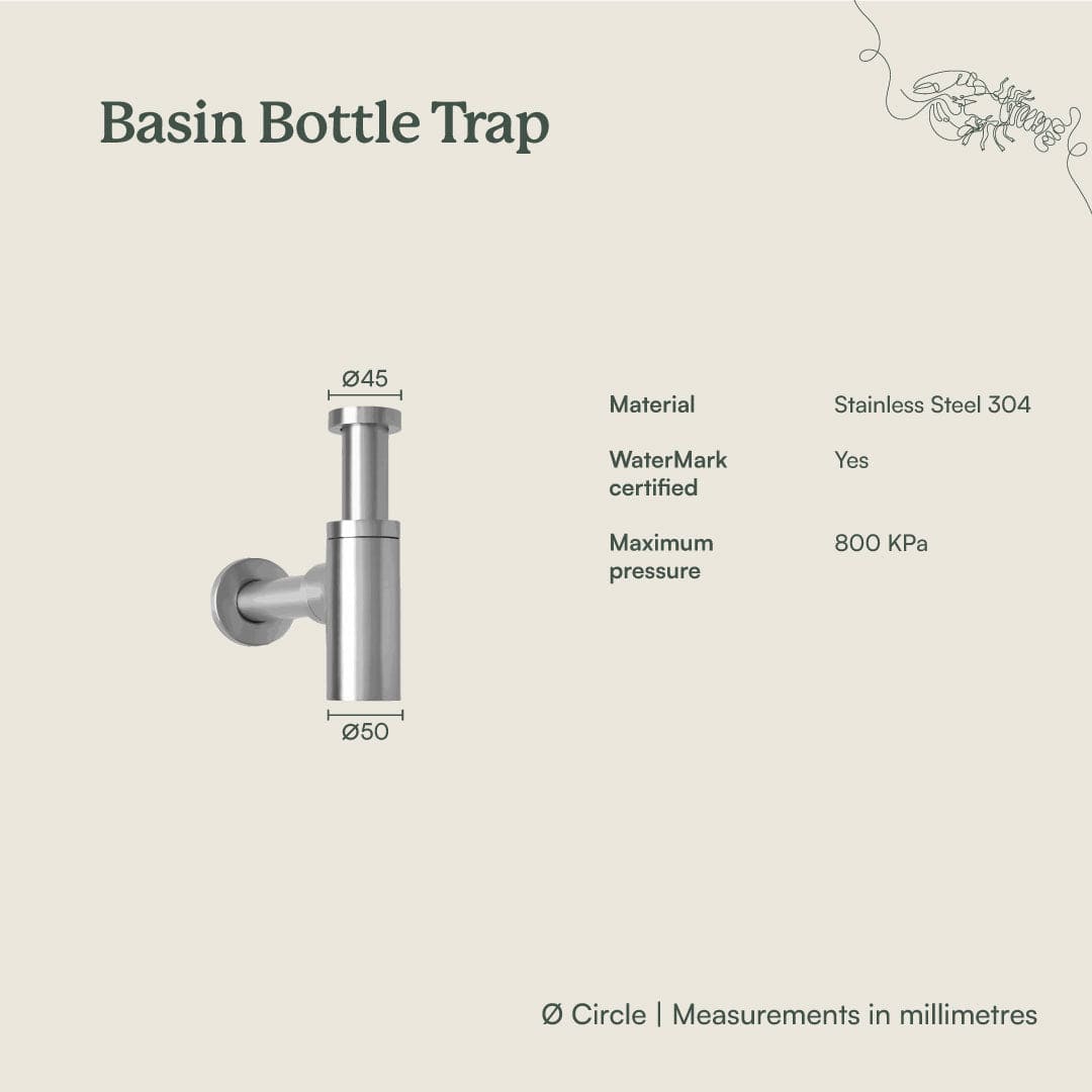 Basin Bottle Trap Antique Brass