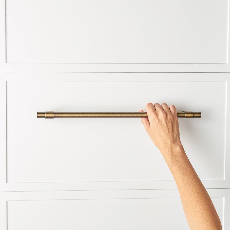 Cabinetry Pull 400mm Antique Brass