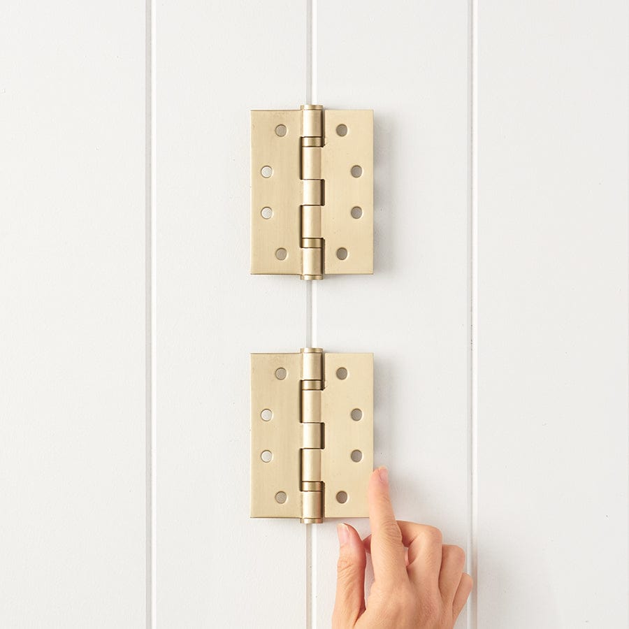 Door Butt Hinge Pair Warm Brushed Nickel