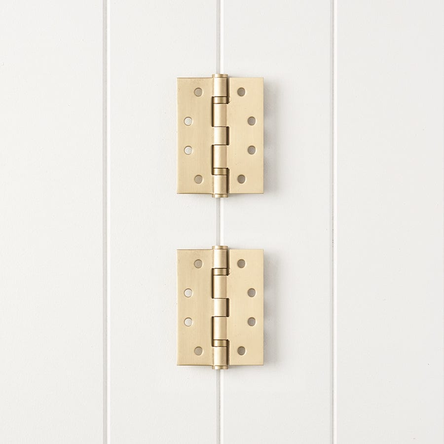 Door Butt Hinge Pair Warm Brushed Nickel