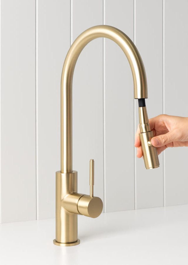 Melbourne Dual Function Kitchen Mixer Brushed Brass