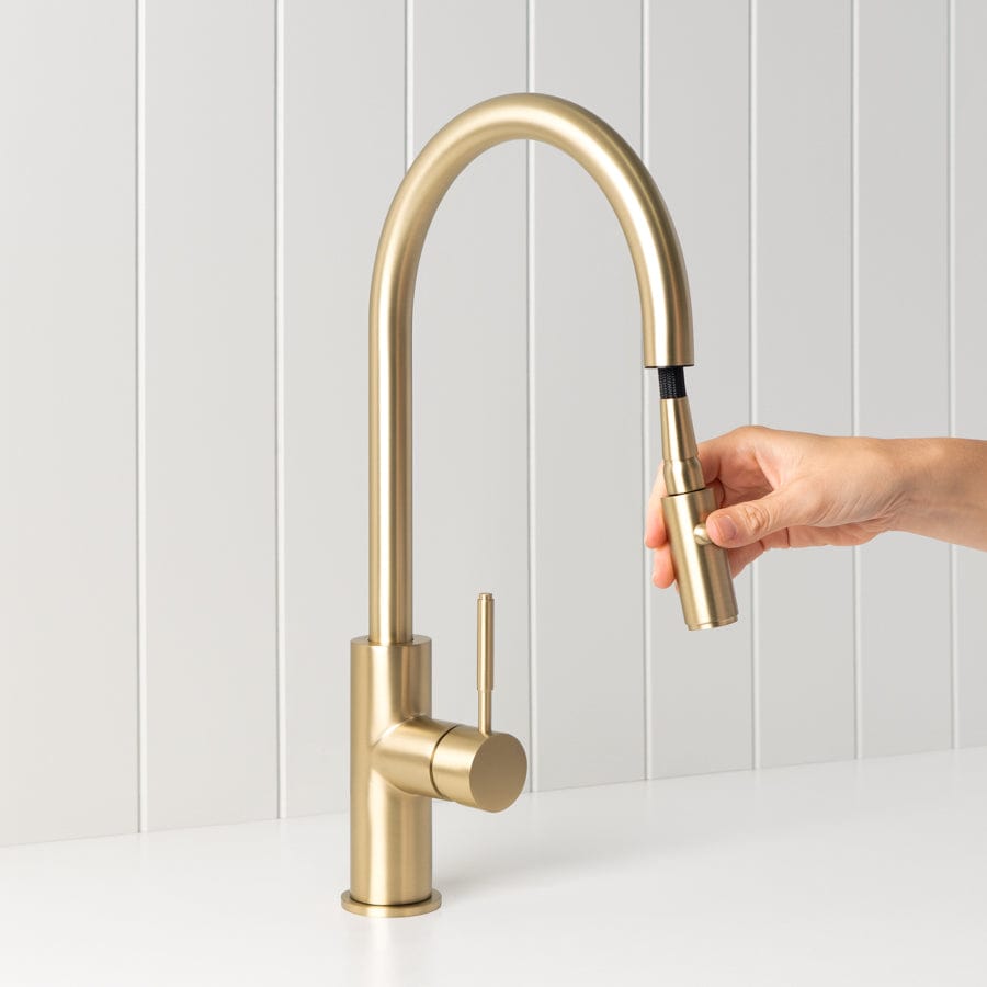 Melbourne Dual Function Kitchen Mixer Brushed Brass