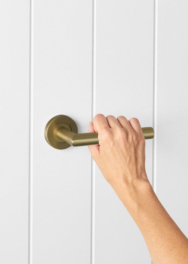 Sydney Door Handle Brushed Brass