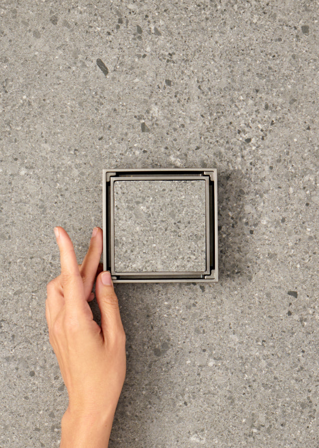 Tile Insert Floor Waste Gunmetal
