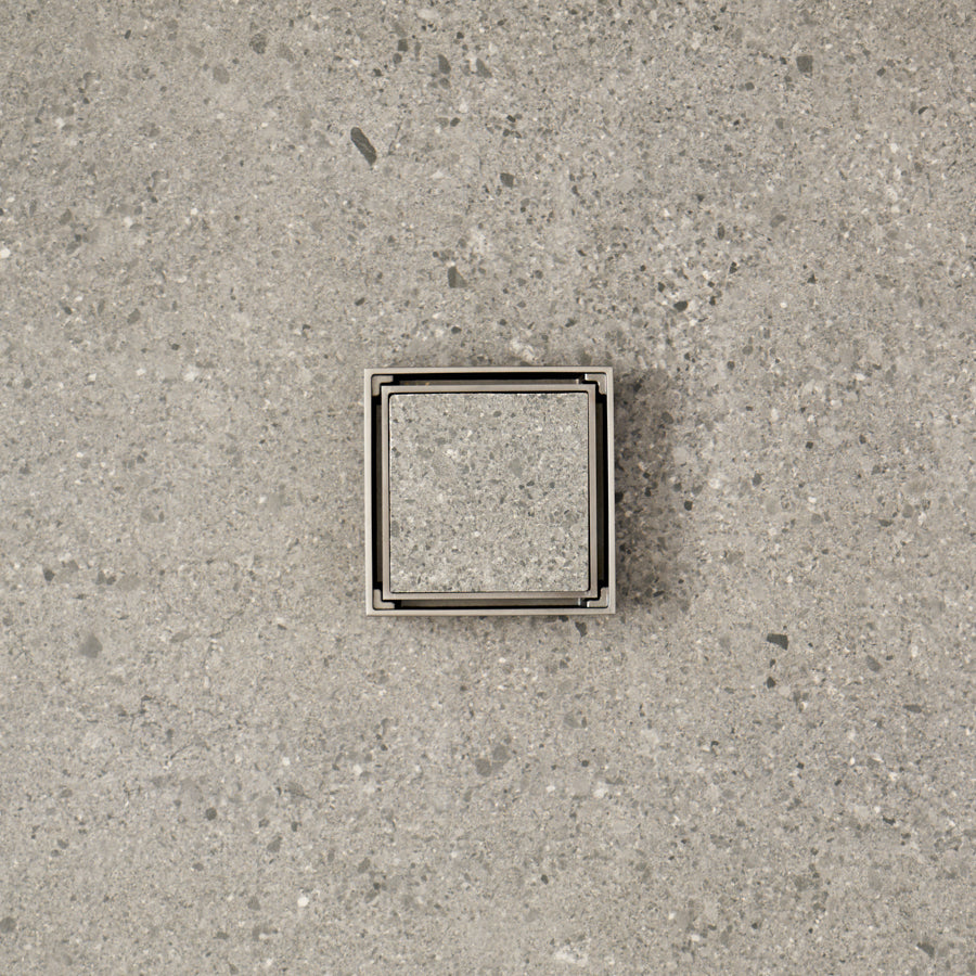 Tile Insert Floor Waste Gunmetal