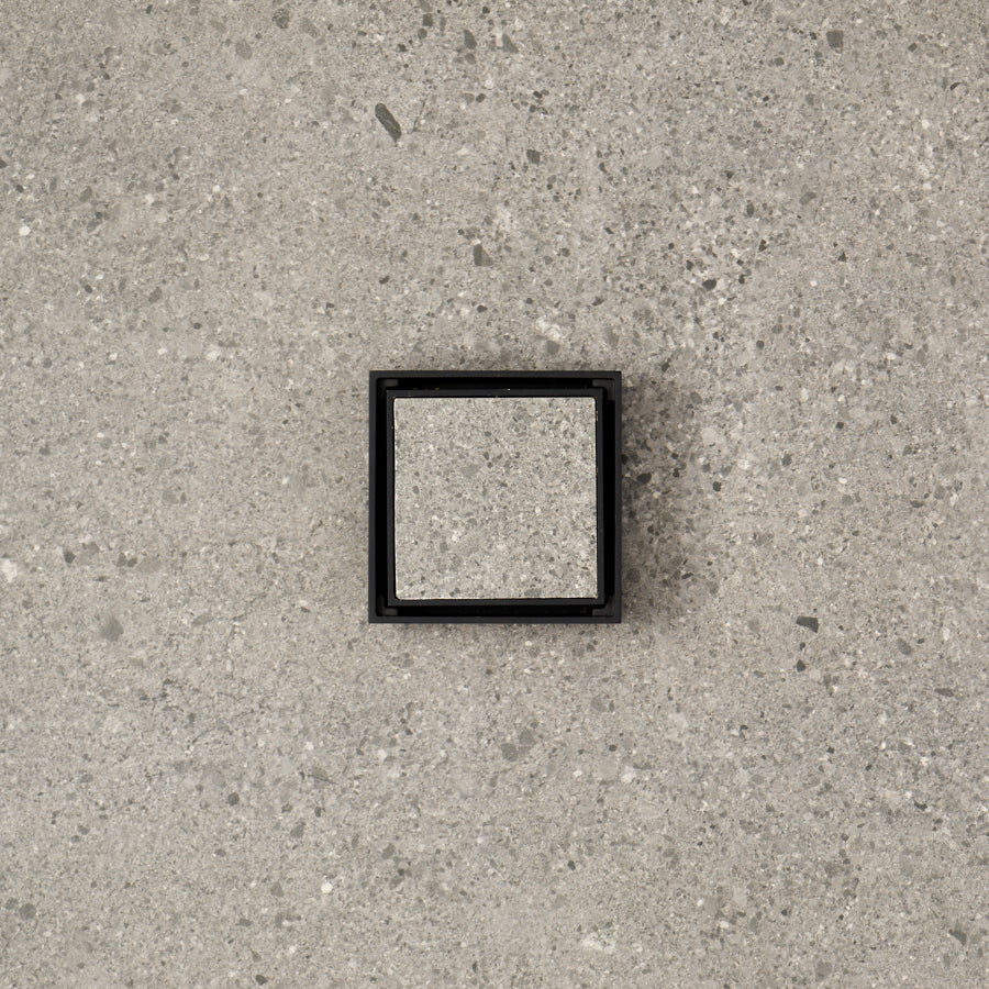 Tile Insert Floor Waste Matte Black