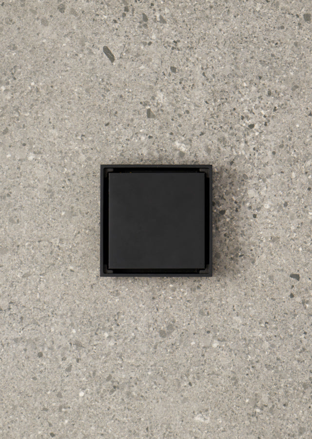Tile Insert Floor Waste Matte Black