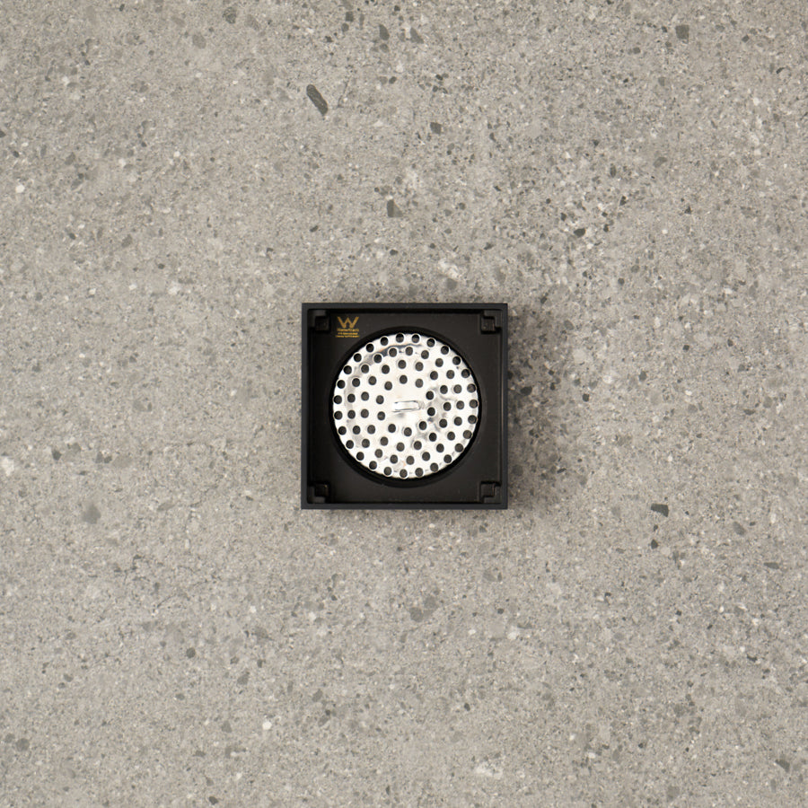 Tile Insert Floor Waste Matte Black