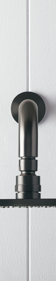 Wall Shower Arm And Head Gunmetal 250mm