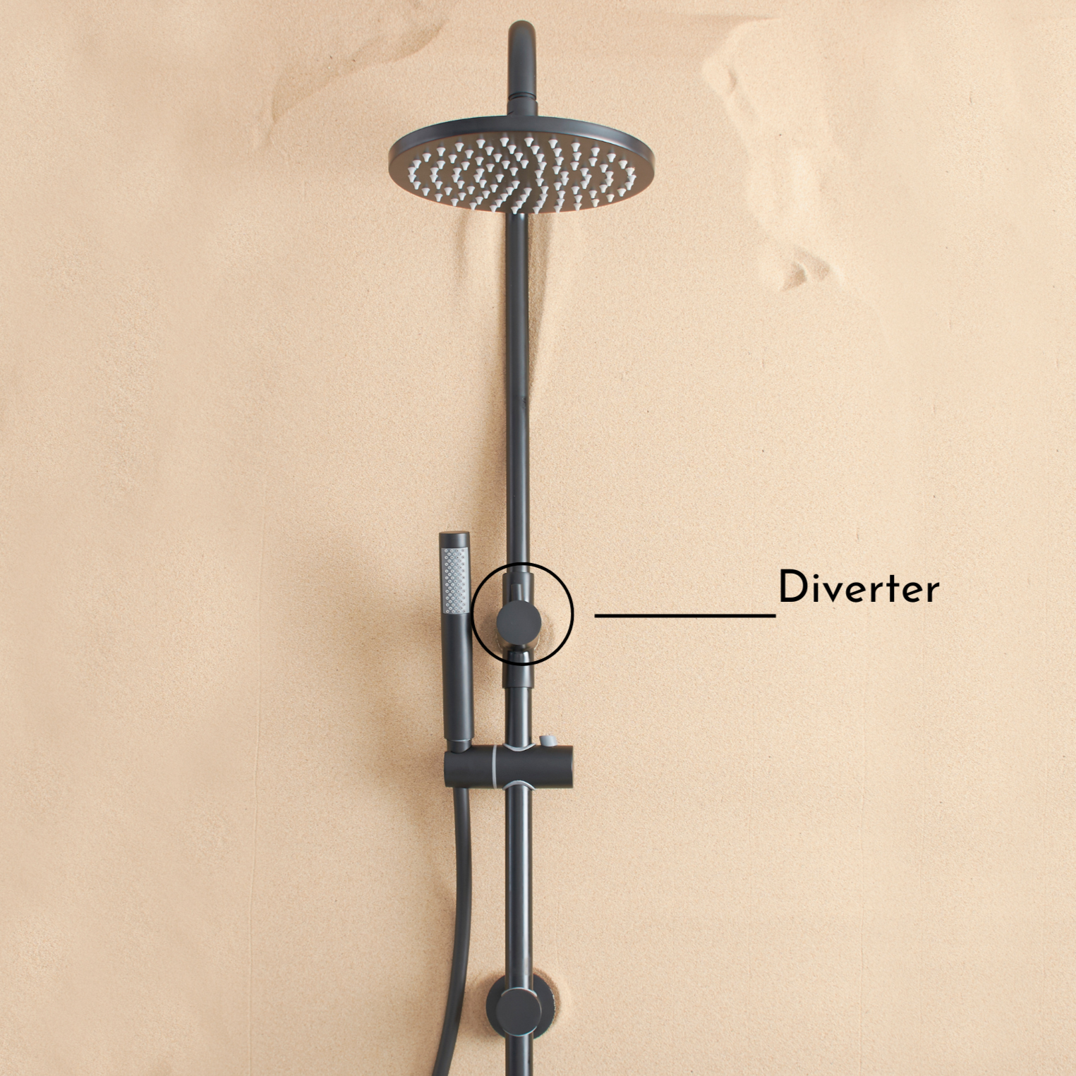 Combination Shower Matte Black