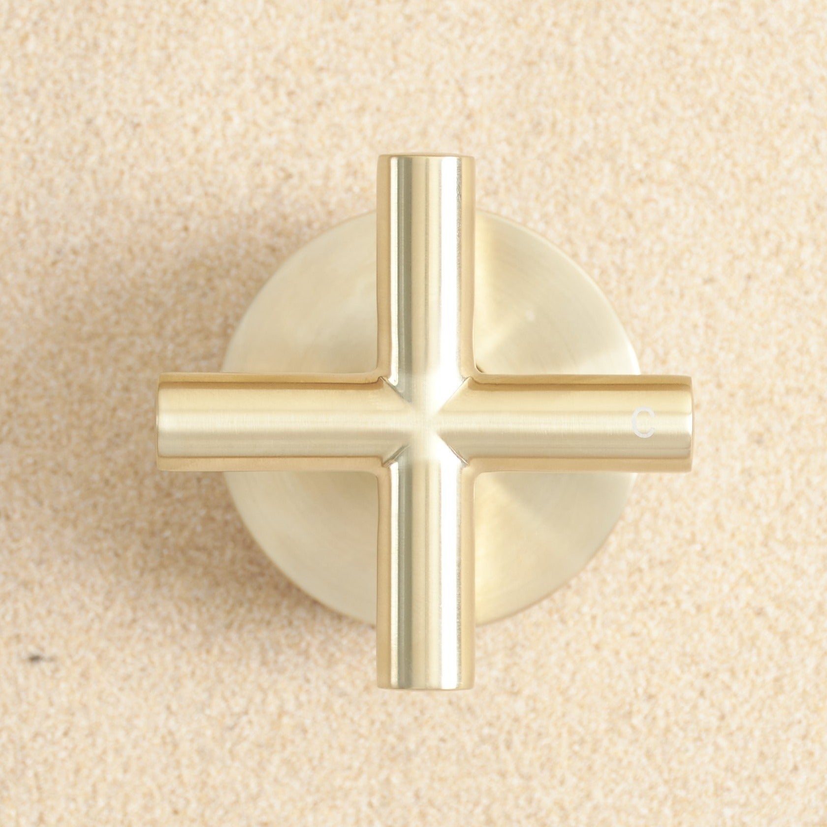 Cross Taps Brushed Brass