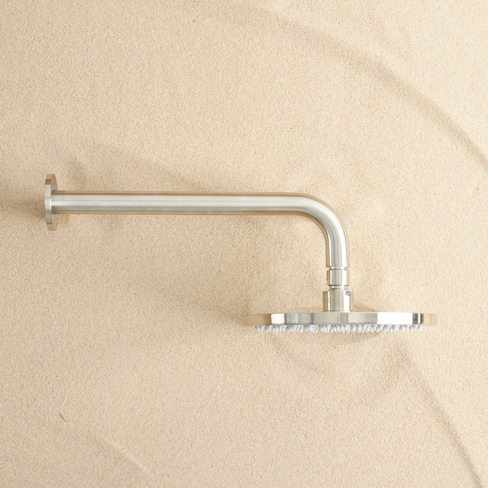 Wall Shower Arm and Head Warm Brushed Nickel