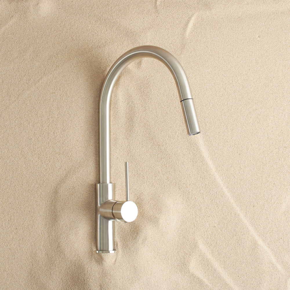 Pullout kitchen Mixer Warm Brushed Nickel