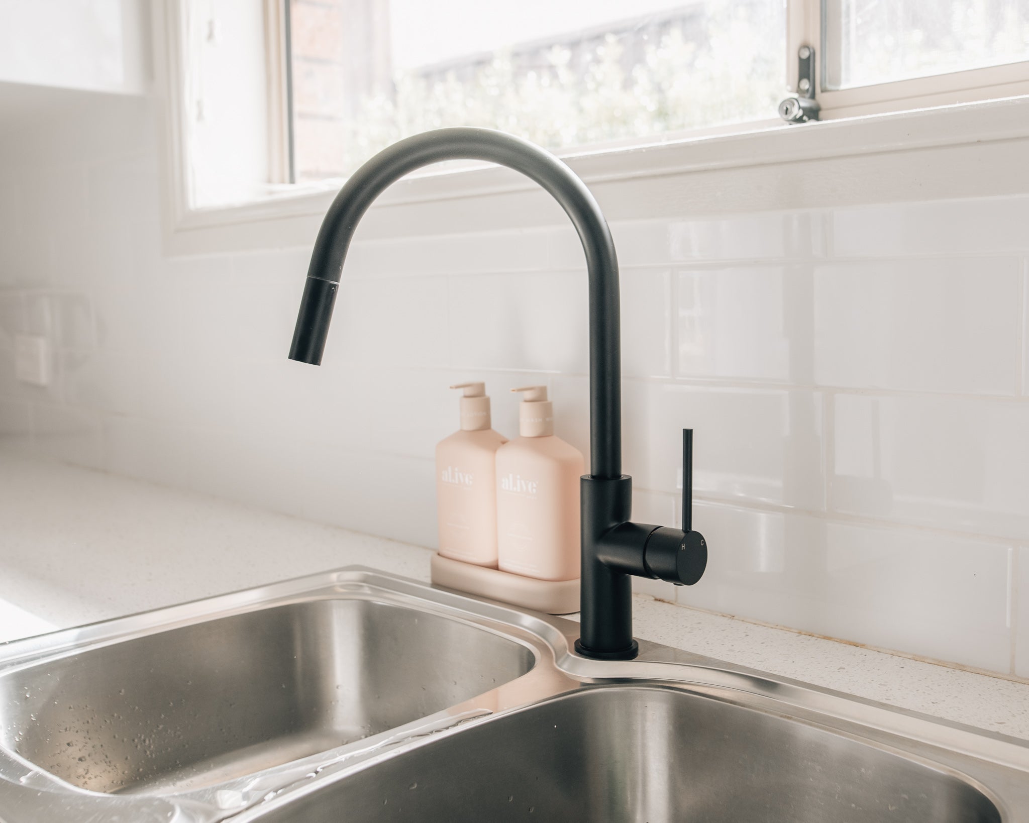 Pullout kitchen Mixer Matte Black