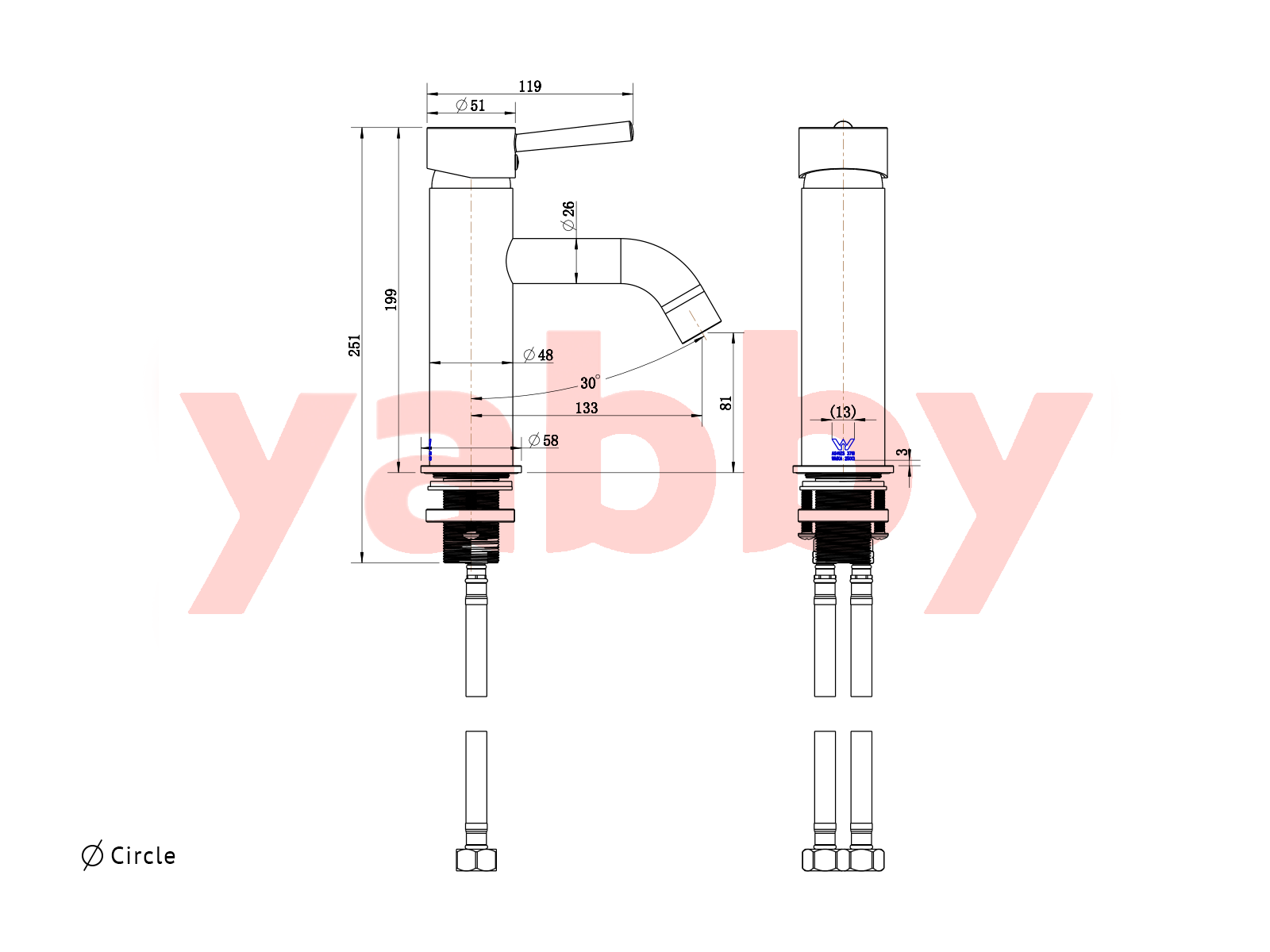 Sydney Short Basin Mixer Chrome