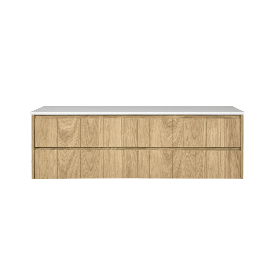 Yarra Valley Vanity 1500 American Oak Light Veneer yabby